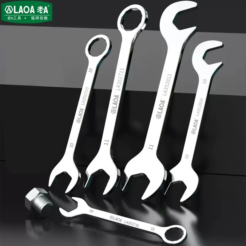 LAOA Mini Double Ended Spanner Open-End Wrench Rool Wrench Can be Carried with You 5mm-11mm