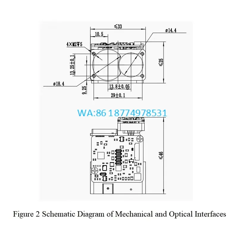 Wmwmnu for High Temp Distance Sensor Lidar 5000hz Rangefinders 120m Rangefinder Module for Build