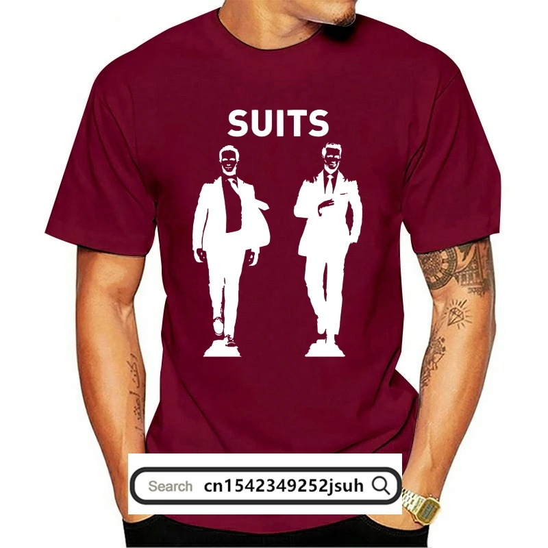 Suits Tv Show  Harvey Specter Mike Ross Mens T Shirt Black Stylish