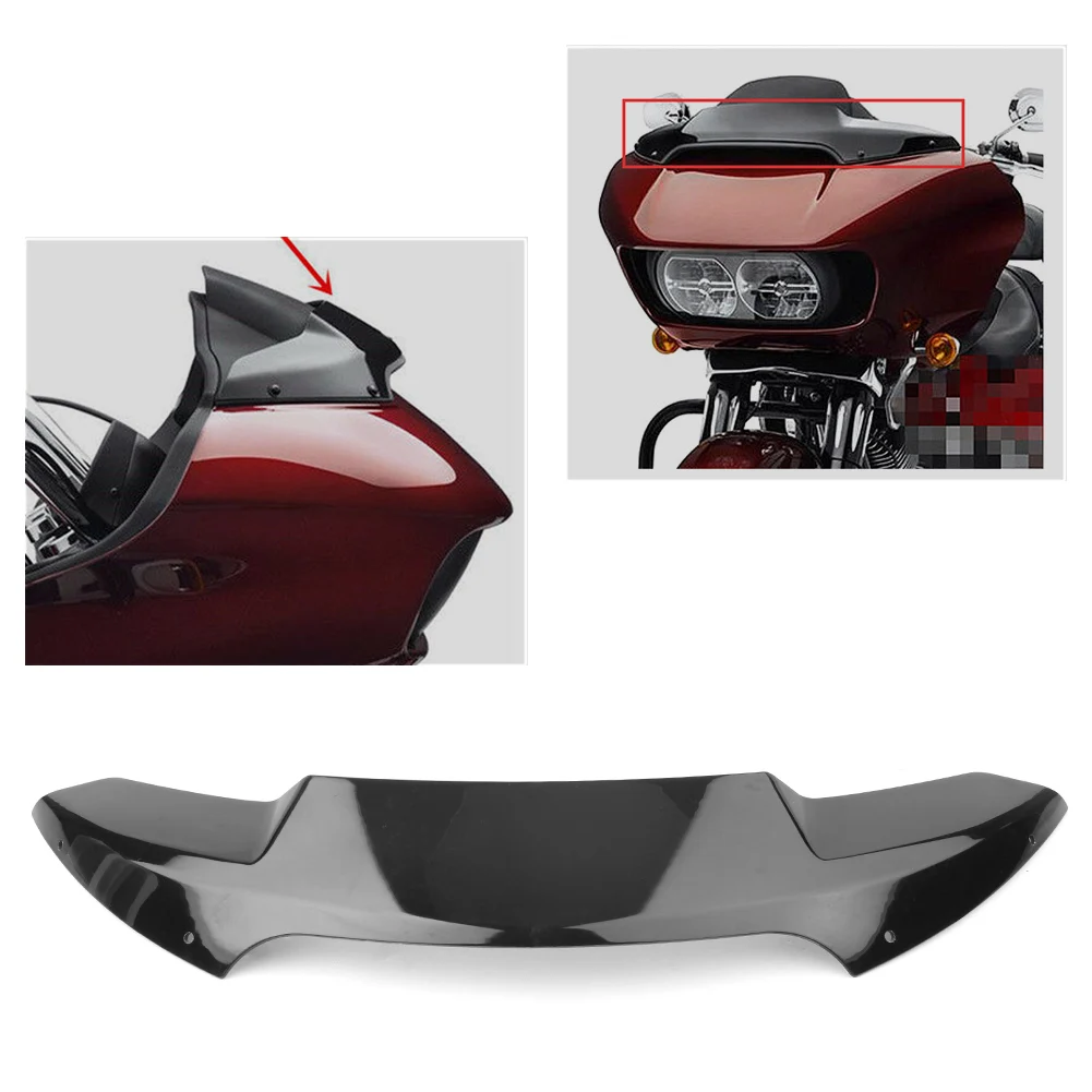 

4.5" Flare Black ABS Motorbike Windshield Windscreen For Harley Davidson Road Glide FLTR FLTRX 2015 2016 2017