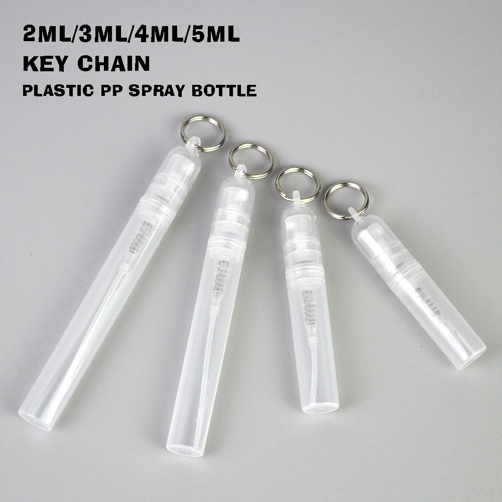 50PCS2ml3ml4ml5ml Leak-proof Plastic Spray Bottle, Mini Perfume Bottle, Lightweight Portable Moisturising Spray Bottle