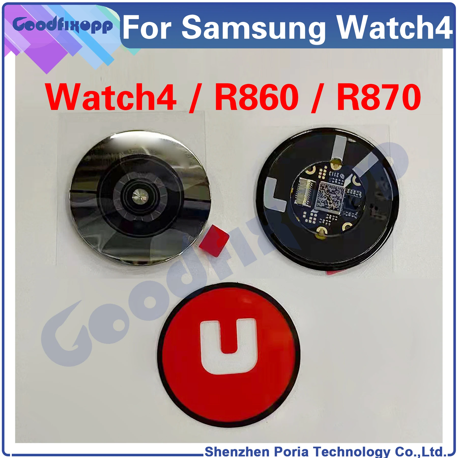 For Samsung Galaxy Watch 4 SM-R860 R860 R865 40MM SM-R870 R870 R875 44MM Watch4 Cover Rear Back Shell Glass Lens Replacement