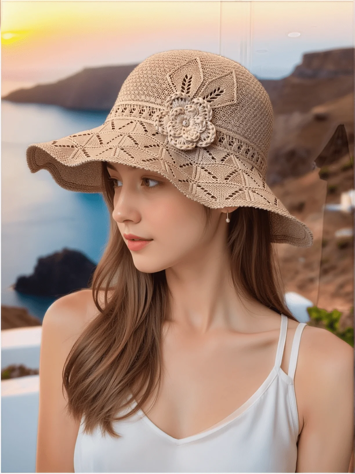 Women's Foldable Straw Sun Hat - UPF 50+ Summer Beach Accessory, 4 Colors, Compact & Stylish For Outdoor, Park & Travel