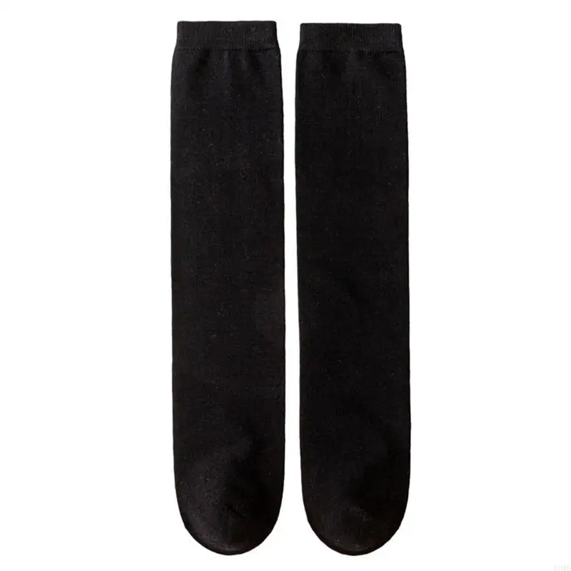 

Solid Color Cotton Knee High Socks Crochet Girl Warm Cotton Socks Breathable Autumn Spring Socks Kids Hosiery Socks