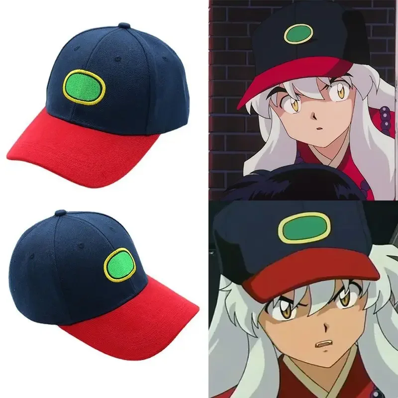 Inuyasha аниме двухмерная бейсболка фуражка креативный реквизит для косплея на Хэллоуин универсальная вышитая шляпа в стиле хип-хоп подарок