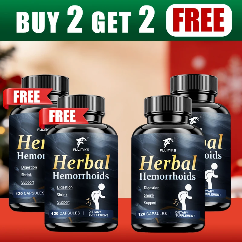 Buy 2 Get 2 Free! High-quality Hem Supplements Capsules, with Ginger Root, Panax Ginseng Extract, for Immune, Overall Health