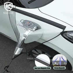 EV Charger Port Cover Fashion Electric Car Charger Plug Cover Outdoor Waterproof Winter Snow Rain Magnetic Attachment
