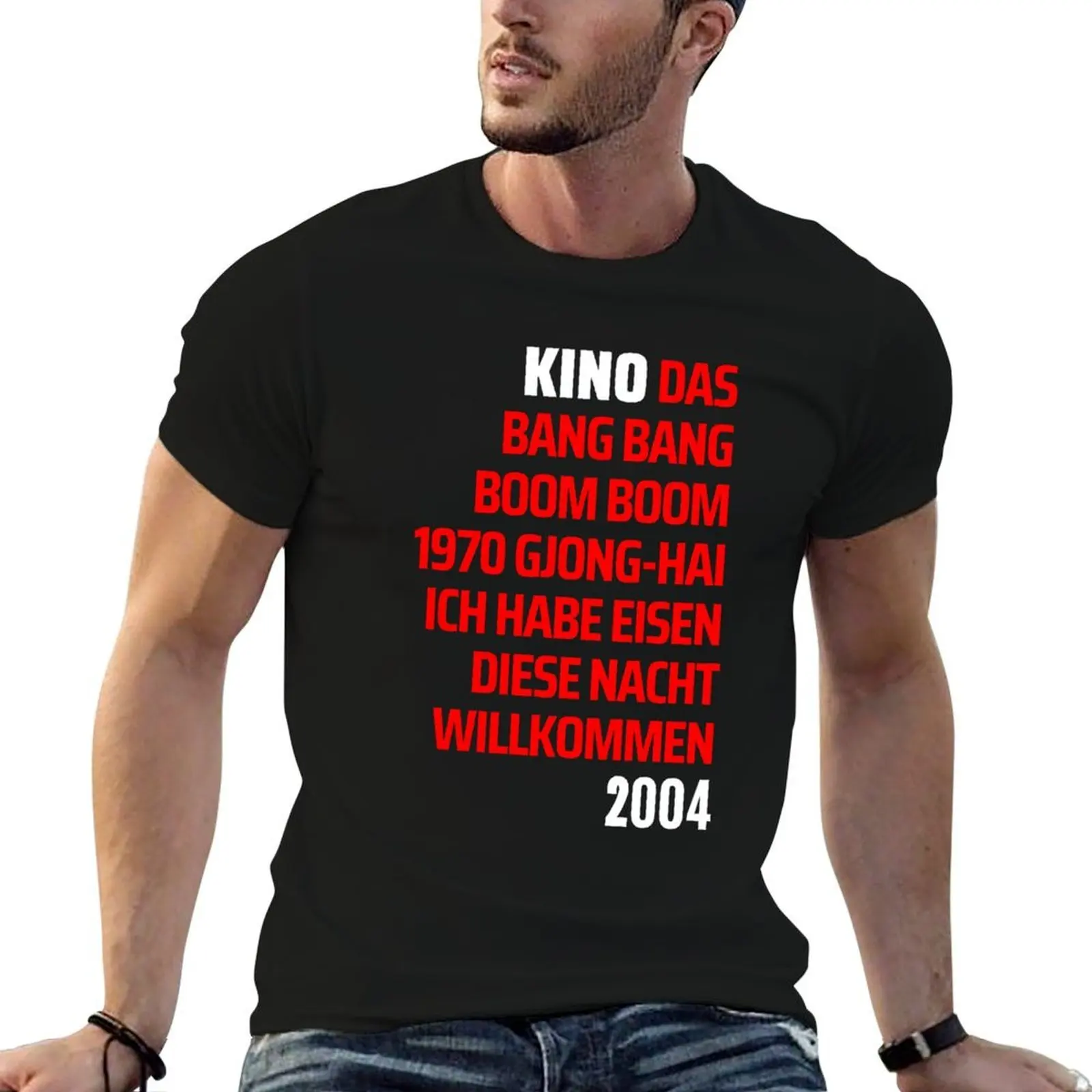 KINO DAS BANG BANG BOOM BOOM T-Shirt anime stuff boys whites slim fit t shirts for men