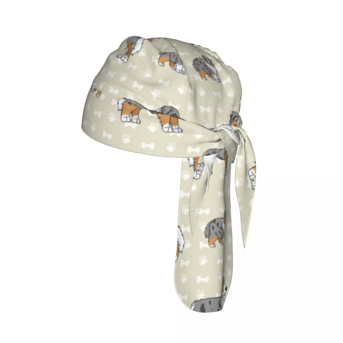 

Quick-drying Cycling Cap Breathable Wicking Bandana Cute Australian Breed Dog Pattern Outdoor Running Hiking Bicycle Headwear