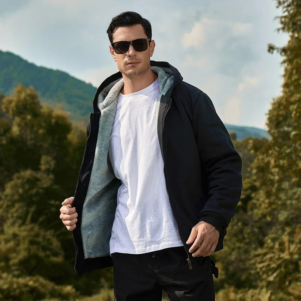 

Y2K Autumn New Trendyol Mens Plus Fleece Black Jogger Hoodies Casual Man Zip Up Jogging Hoodie Oversized Hooded Tracksuit