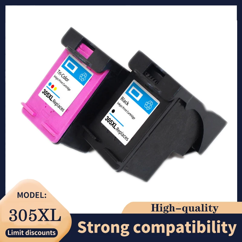 Vilaxh 305XL For HP 305 XL HP305 For HP 305XL Ink Cartridge For HP DeskJet 1255 4122 6422 6430 2332 1210 1212 4100 1212 Printer
