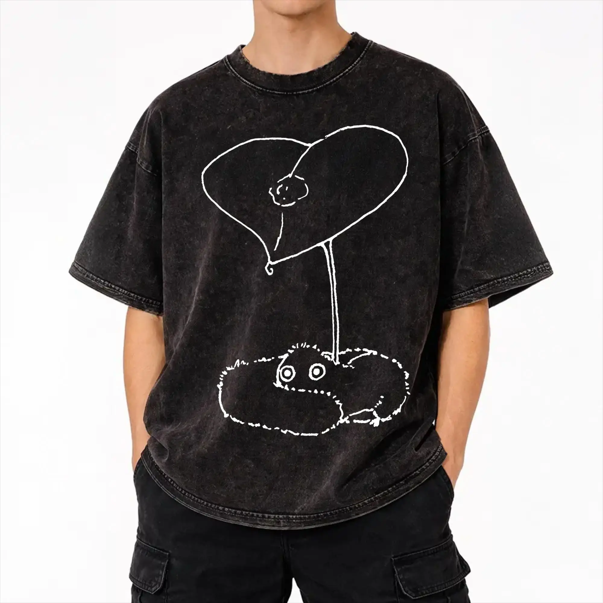 Mystic Brushbuddy Witch Hat Atelier Outfit Washed T Shirts for Men Women Streetwear Hip Hop T-Shirt Graphic  Tees Cotton