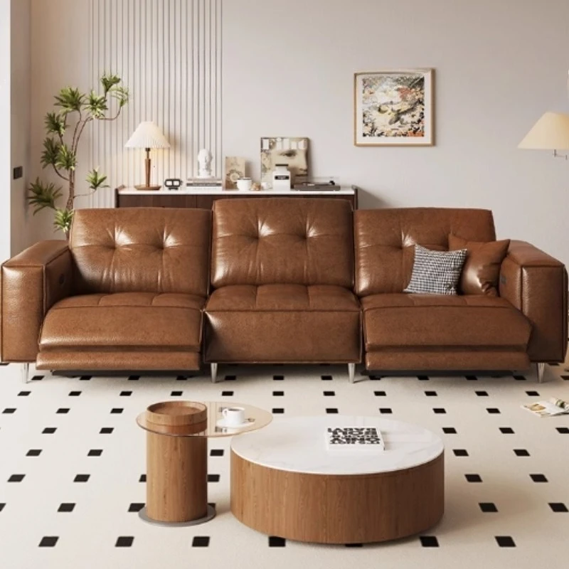 

Электрические водонепроницаемые диваны для гостиной, коричневый дизайн, пуфы, салон, диваны для гостиной, кресло, роскошная уникальная мебель Divano Moderno