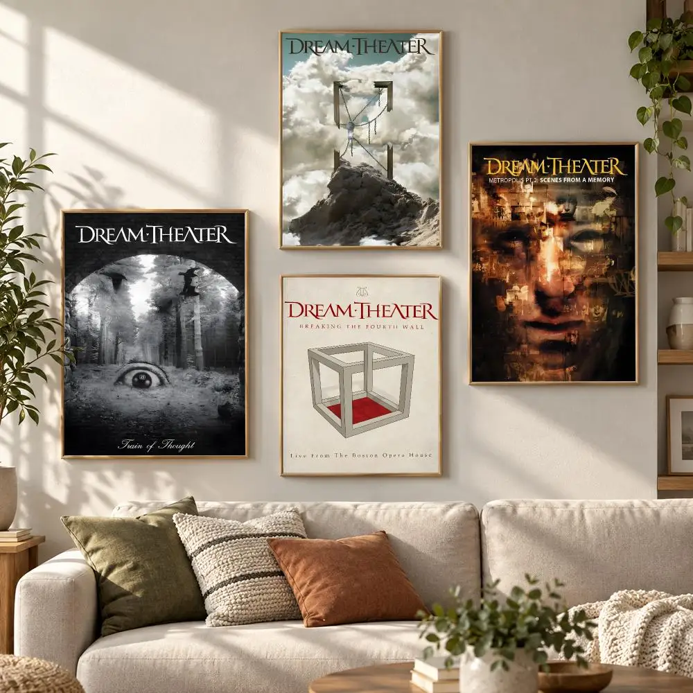 Dream Theater Metal Band Album Progressive Music Style Poster Aesthetic Art Print for Bedroom & Living Room Decor, Unframed
