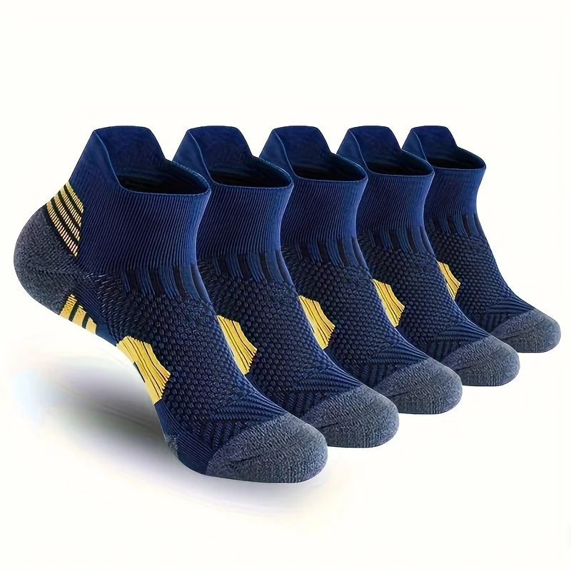 

3 pairs of professional men's and women's sports socks for outdoor running, fitness, sweat absorption, and breathability