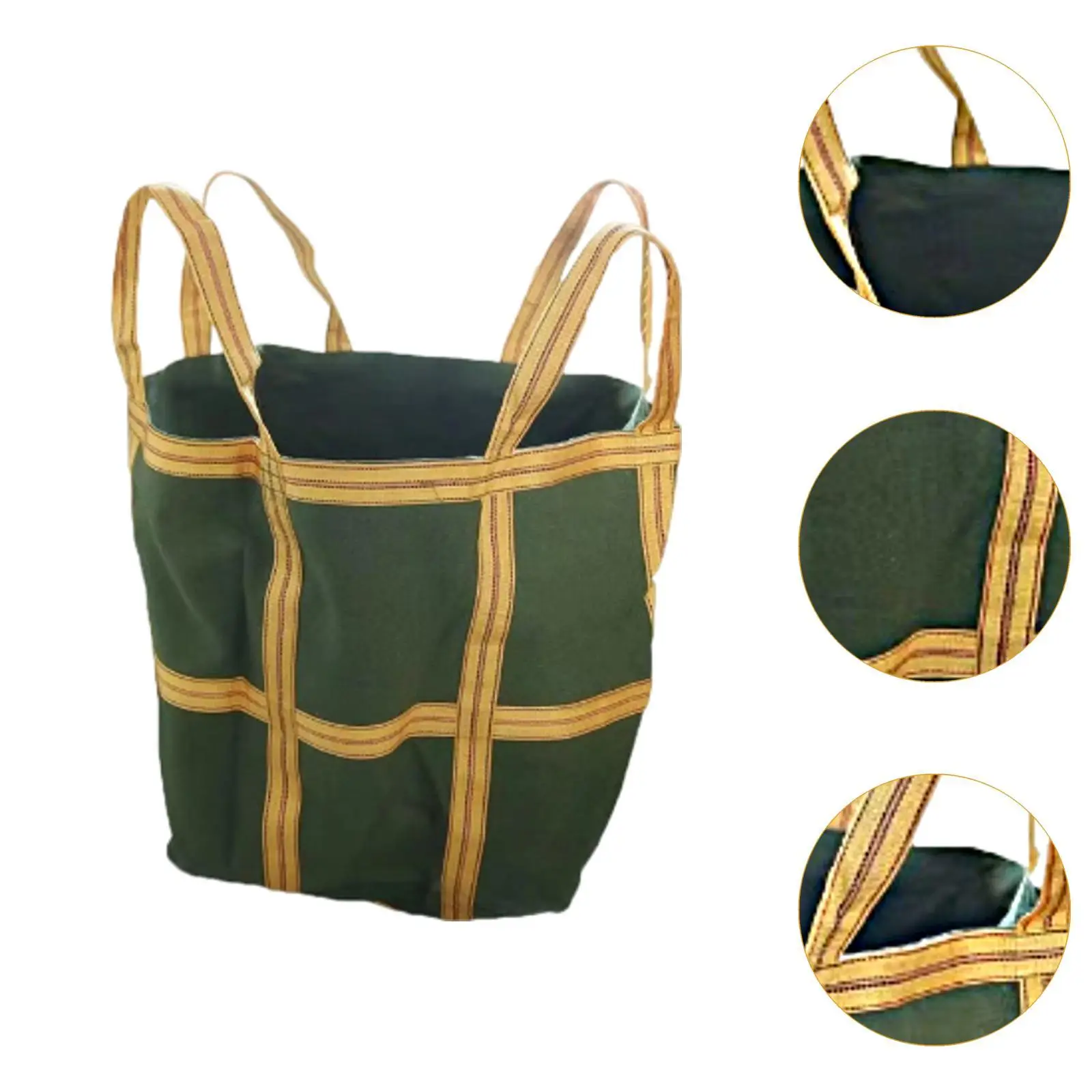Heavy Duty Canvas Cargo Lifting Pad with Reinforced Handle for Construction Moving Towing Gear Load Bearing Net