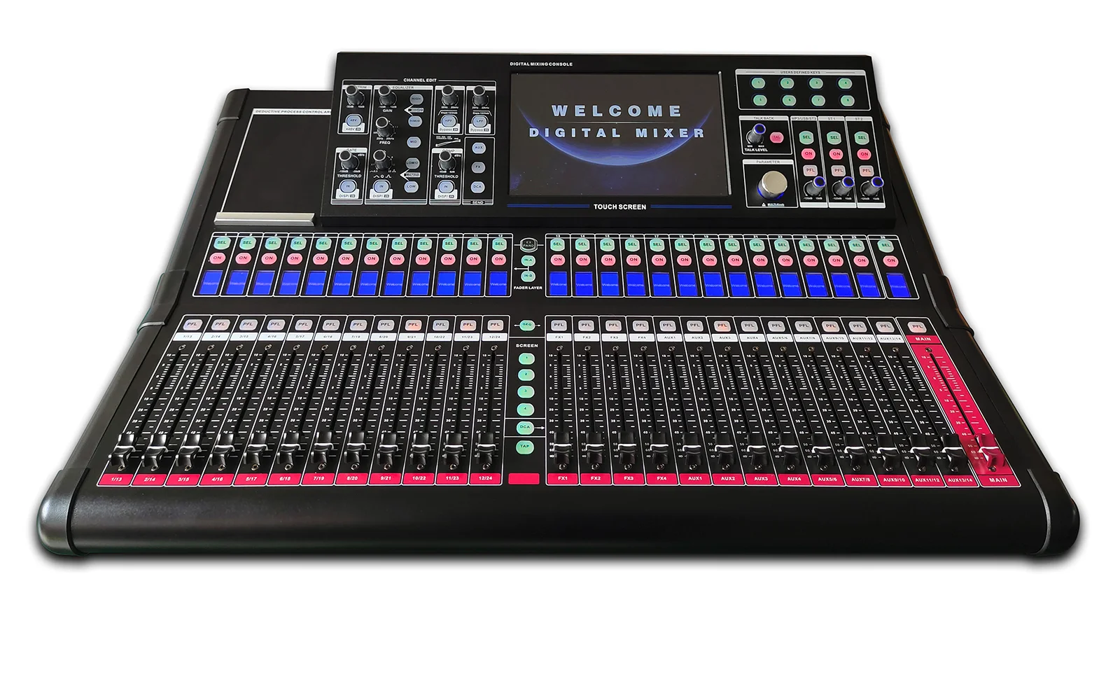 MX-24PLUS Mixer+Flight Case Digital Mixing Desk Console 24Ch Professional Audio DJ Optional Multi-track Dante Recording Digital