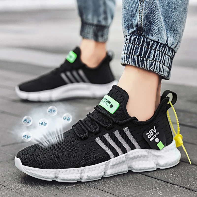 Cushioning Outdoor Running Shoes for Men Non-slip Sport Male Shoes Professional Athletic Training Sneakers Light Men's Shoes