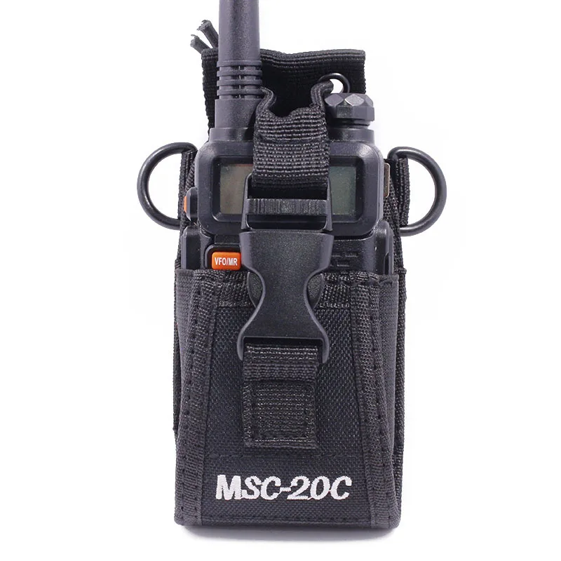 ซองใส่เครื่องสื่อสารอเนกประสงค์ MSC-20C ทำจากไนลอน พร้อมช่องใส่กระเป๋าเป้สะพายหลัง ใช้ได้กับ Quansheng TYT UV-5R