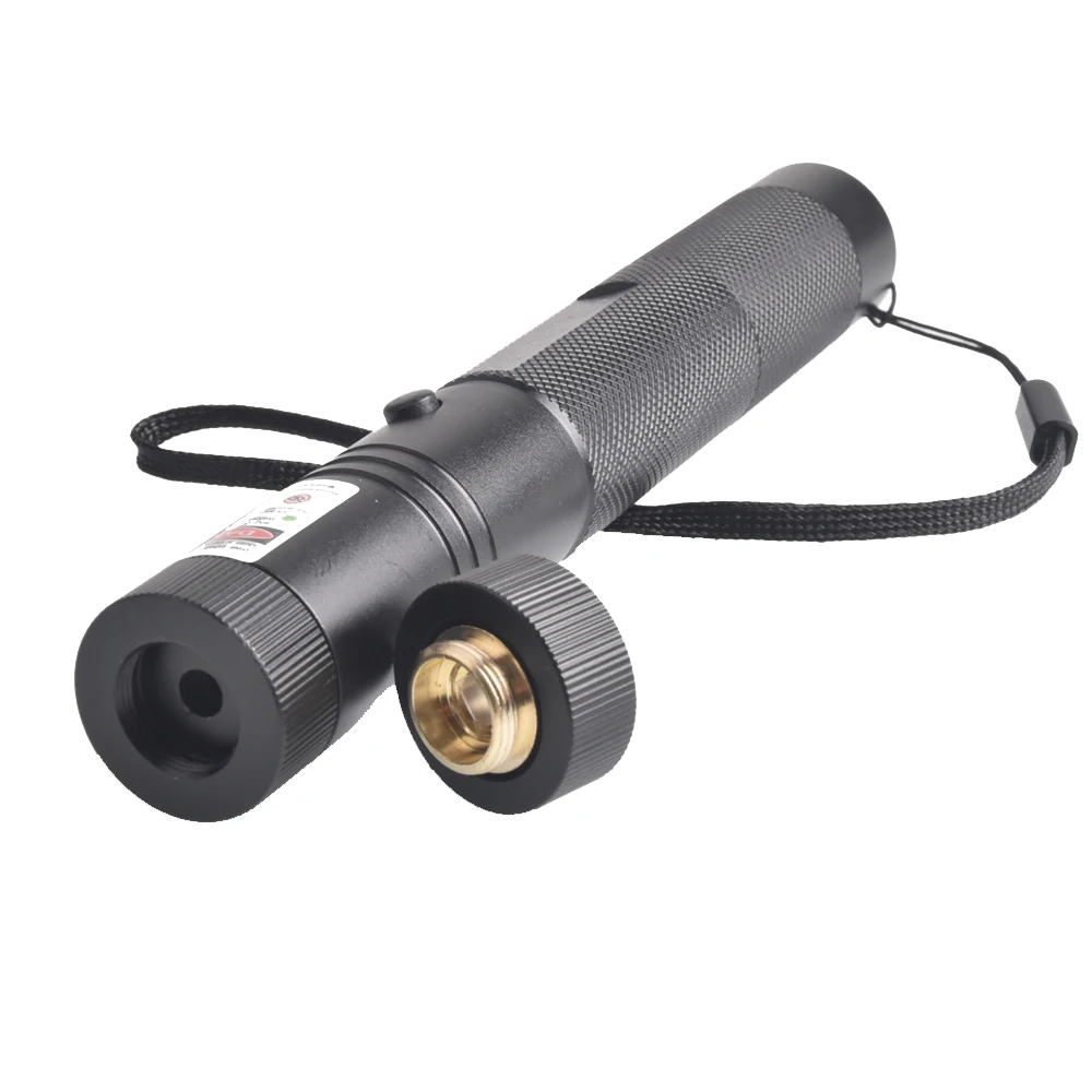 Powerful 10000m 532nm Green Laser Sight laser pointer Powerful Adjustable Focus Lazer with laser pen Head Burning Match