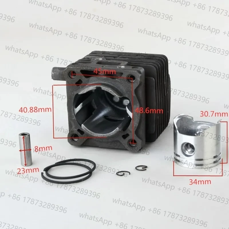 Kit de anillo de pistón de cilindro de 34mm para STIHL FC75 FC85 FH75 FR85 FS75 FS80 FS85 HS75 HS80 HS85 HL75 REP #   4137 020 1202