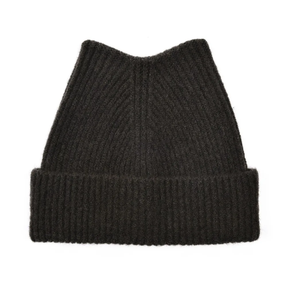 Solid Color Cat Ear Knitted Hat Warm Outdoor Ear-Protecting Wool Hat Face Small Autumn Winter Beanies Hat Ear Protection Hat