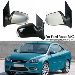 Left and Right Auto Rear View Rearview Mirror Assembly Accessories For Ford Focus MK2 2007 2008 2009 2010 2011 2012 2012