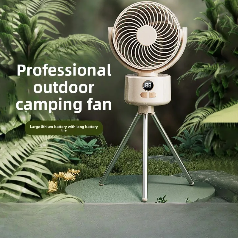 

Outdoor Fan Charging USB New Camping Fan, Office Desk Prone Fan with Fan Flow
