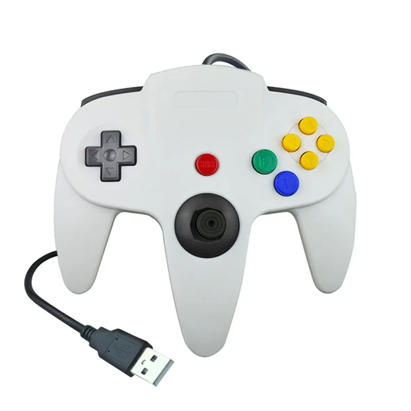 Usb Bedrade N64 Gamepad Joystick Voor Originele Nplan 64 Console Usb Controller Gaming Joystick Voor Nplan N64 Gamepad