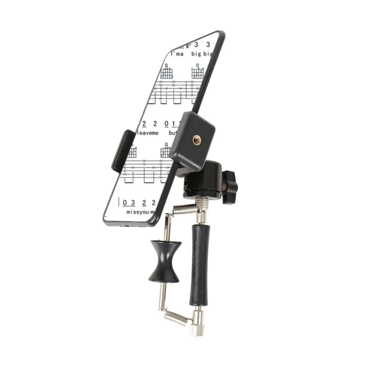

Держатель для телефона AD12 для гитары и бас-гитары, крепление для телефона на головку гитары, кронштейн для прямых трансляций, зажим для музыкантов