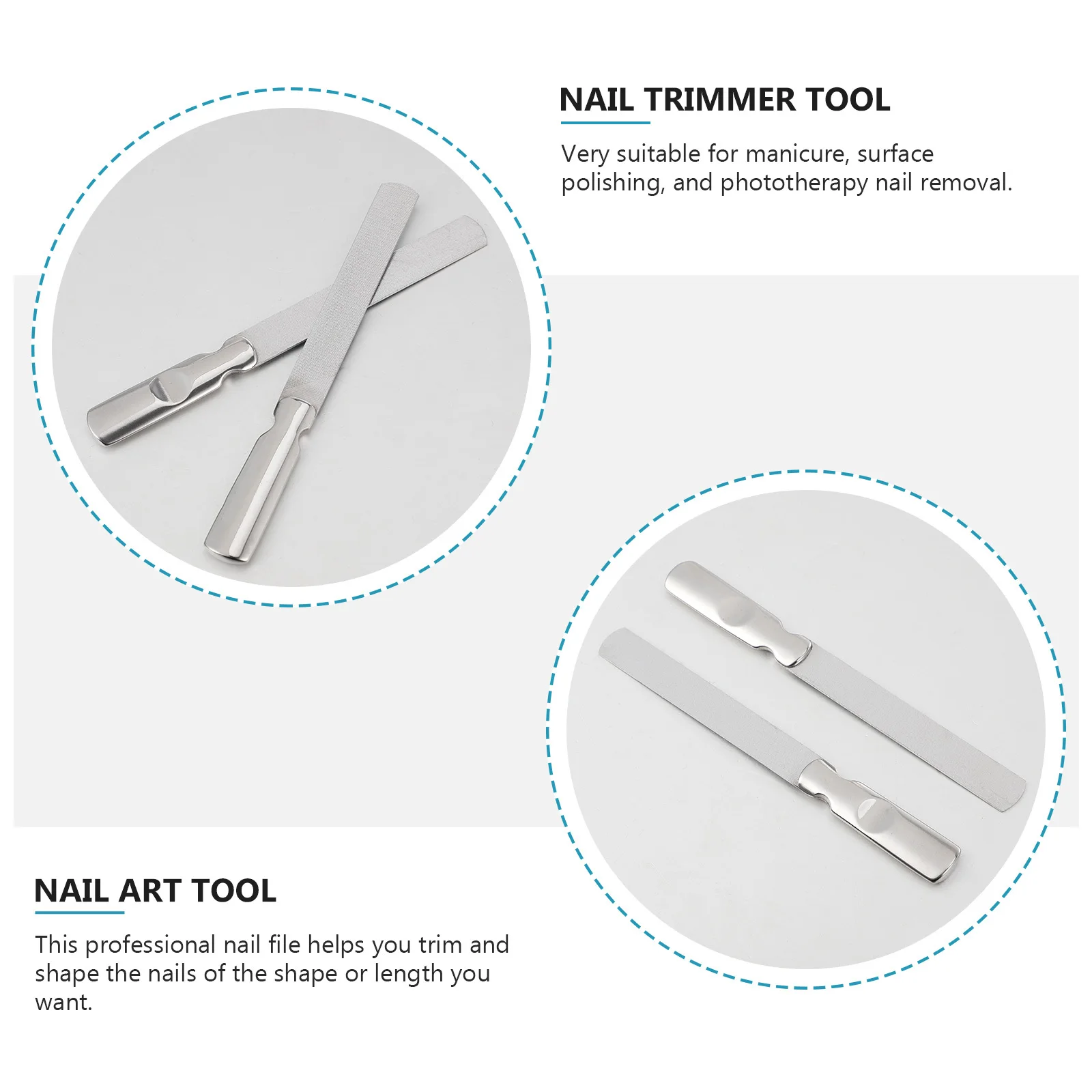 

2 шт. прочная пилочка для дизайна ногтей, двухсторонняя портативная пилочка из нержавеющей стали для домашнего офиса, путешествий, маникюра, нужны пилочки для ногтей
