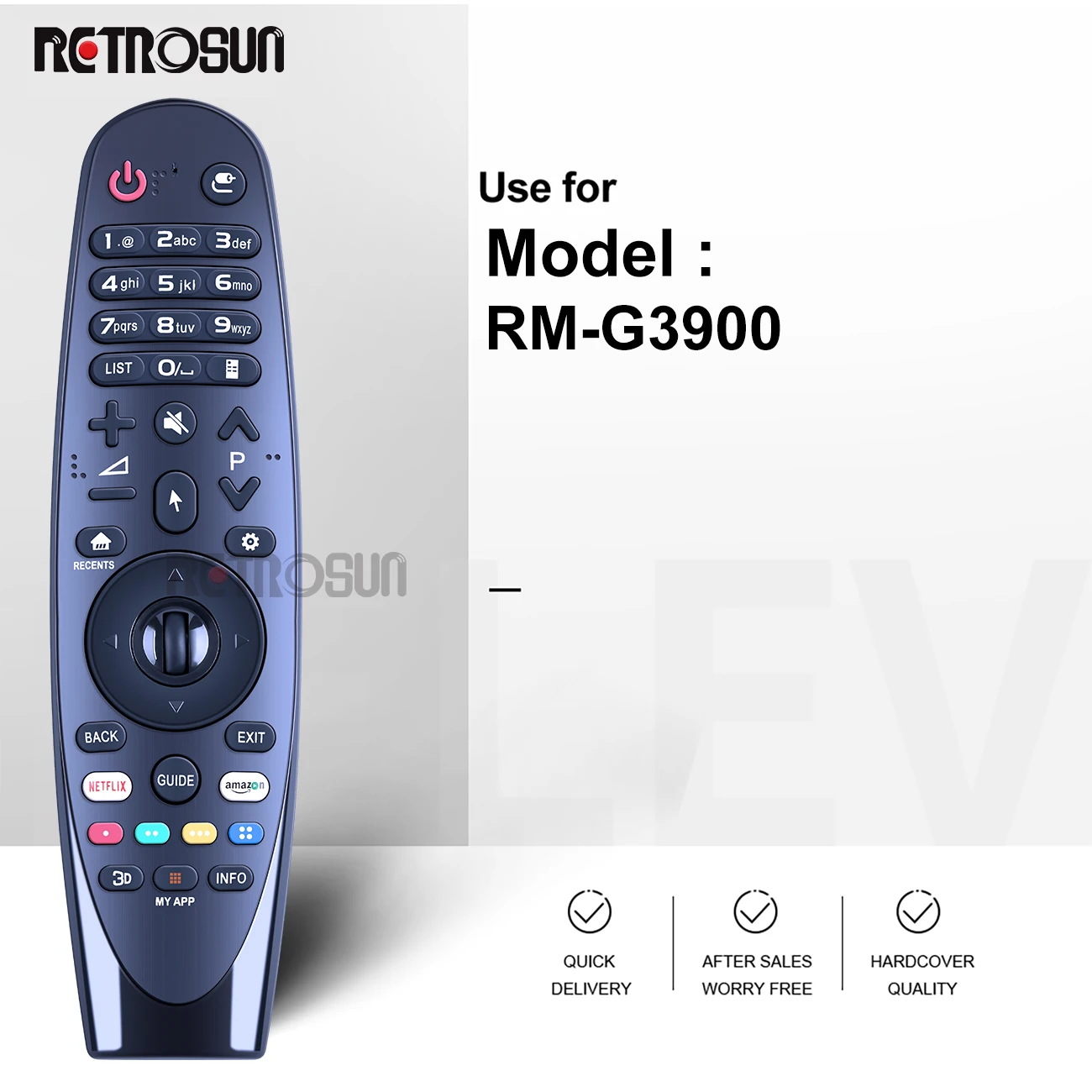 RMG3900 Smart TV Remote Control with USB Receiver mouse for 55uk6300plb 60uk6200 65uk6300plb 43uk6300plb 49uk6300plb No Voice