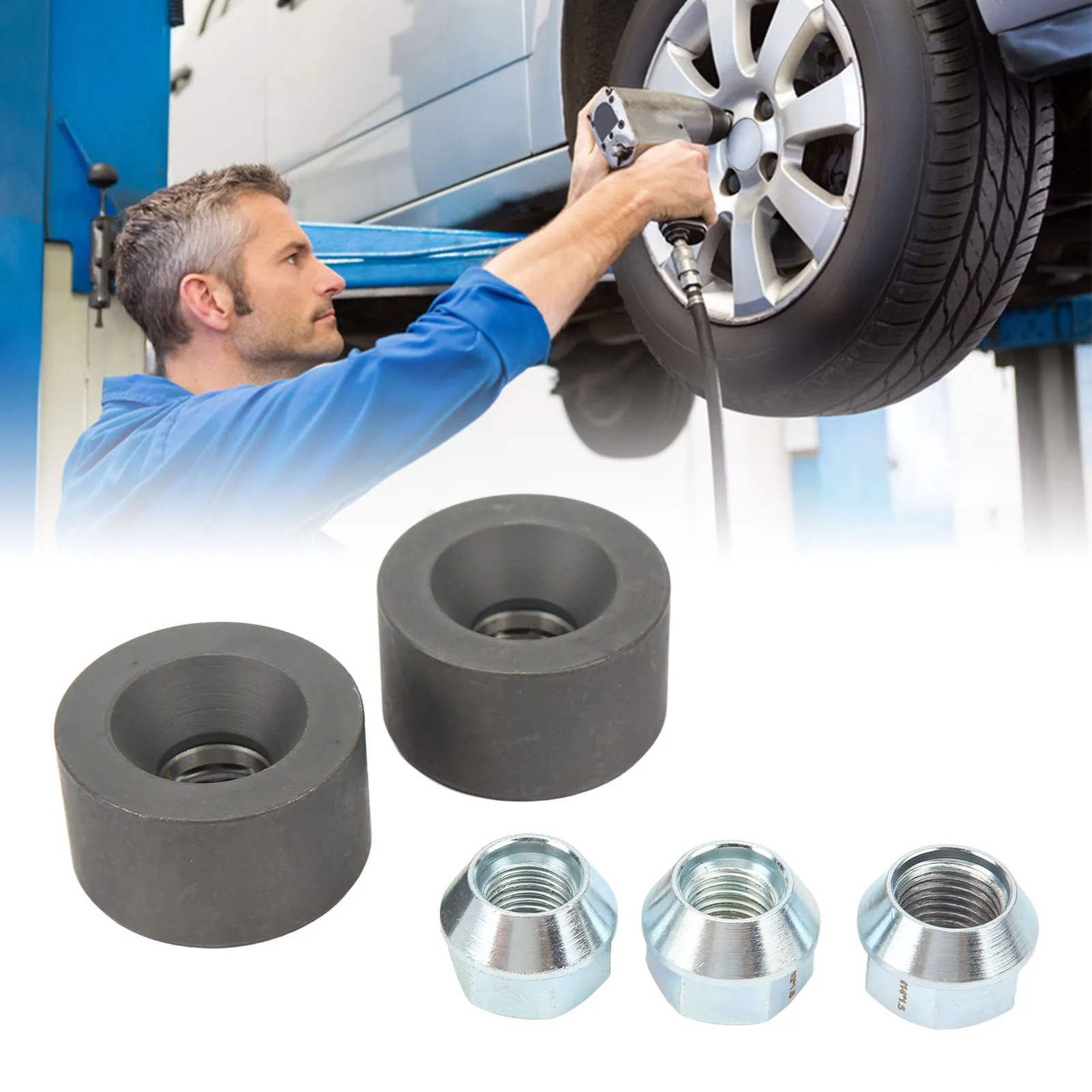 

Набор инструментов для установки колесных шпилек с шестигранными гайками 3/4 дюйма M12x1,25 M12x1,5 M14x1,5 22800 для легкового грузовика