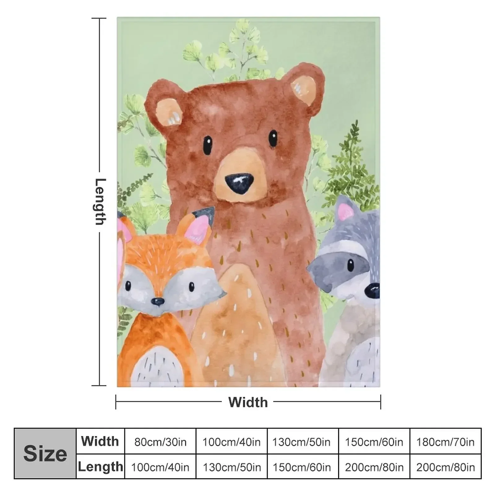 Woodland and Fern mix Throw Blanket Comforter christmas decoration Tourist Shaggy Blankets