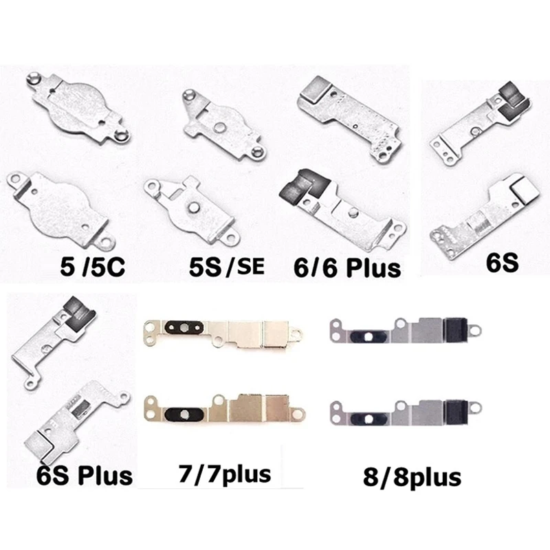 Genuine home button metal bracket for iPhone 5 5s 5c SE 6 6s 7 8 plus Small metal shell holder on home button flex cable parts