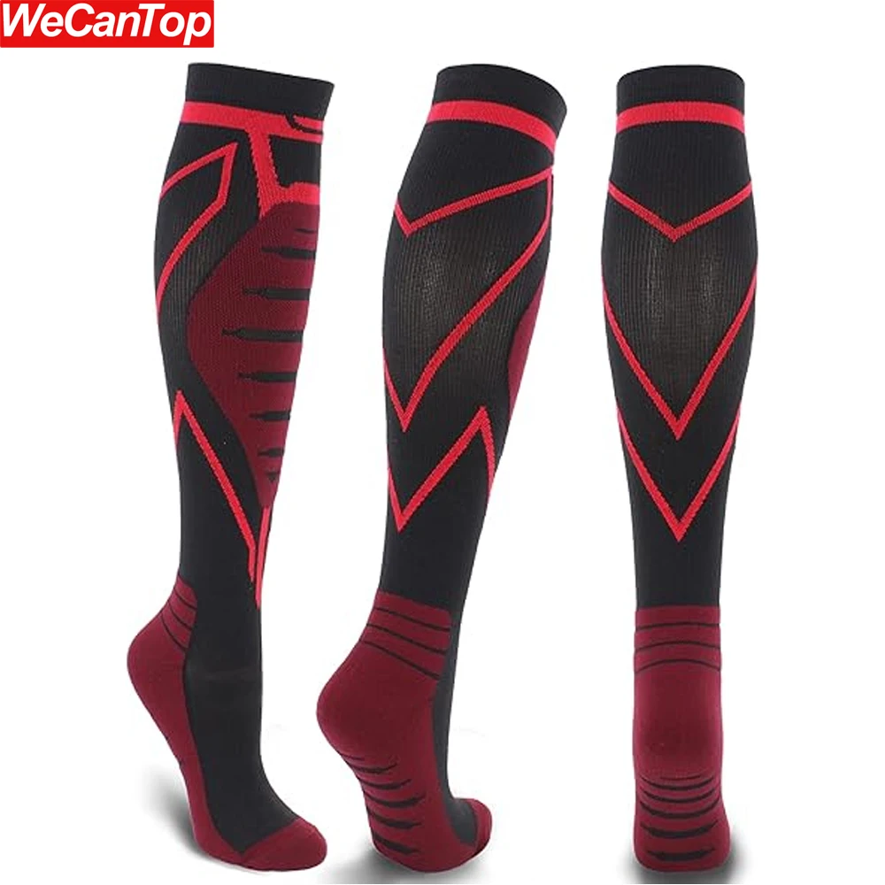 

WECANTOP Grade Compression Calf Sleeves 20-30 mmHg - Performance & Recovery for Running, Nursing, Sports, Travel, 1 Pair