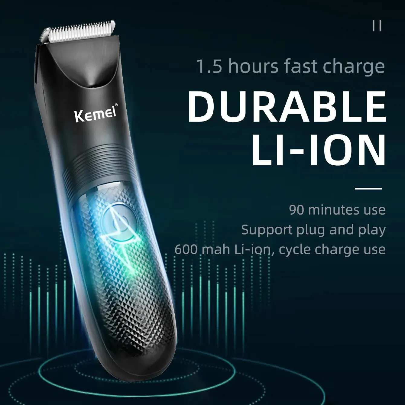 Kemei chuyên nghiệp không dây t Blade tông đơ gần cắt Tóc máy râu tông đơ cho nam giới cắt tóc Nguồn cung cấp