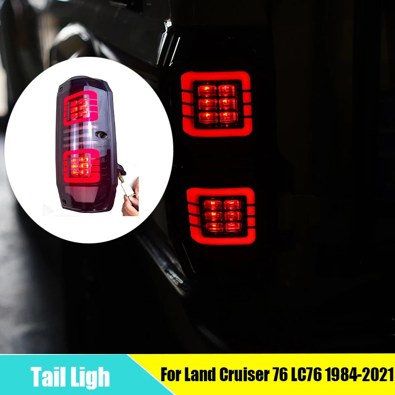 

For Toyota Land Cruiser 76 LC76 1984-2021 Rear Tail Light assembly LED Lamp Braking reversing lights Accessories