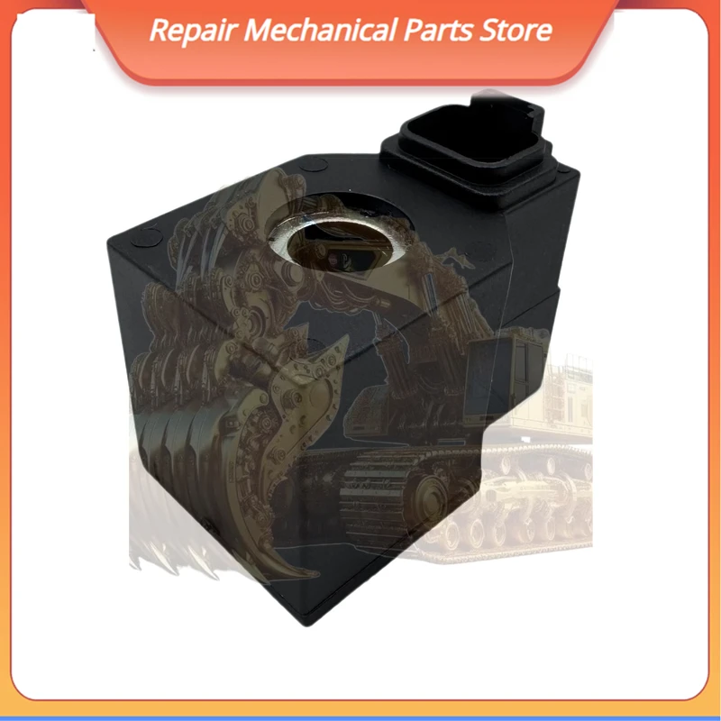 24V Solenoid Valve Coil For Excavator R210-9 Construction Machinery Parts