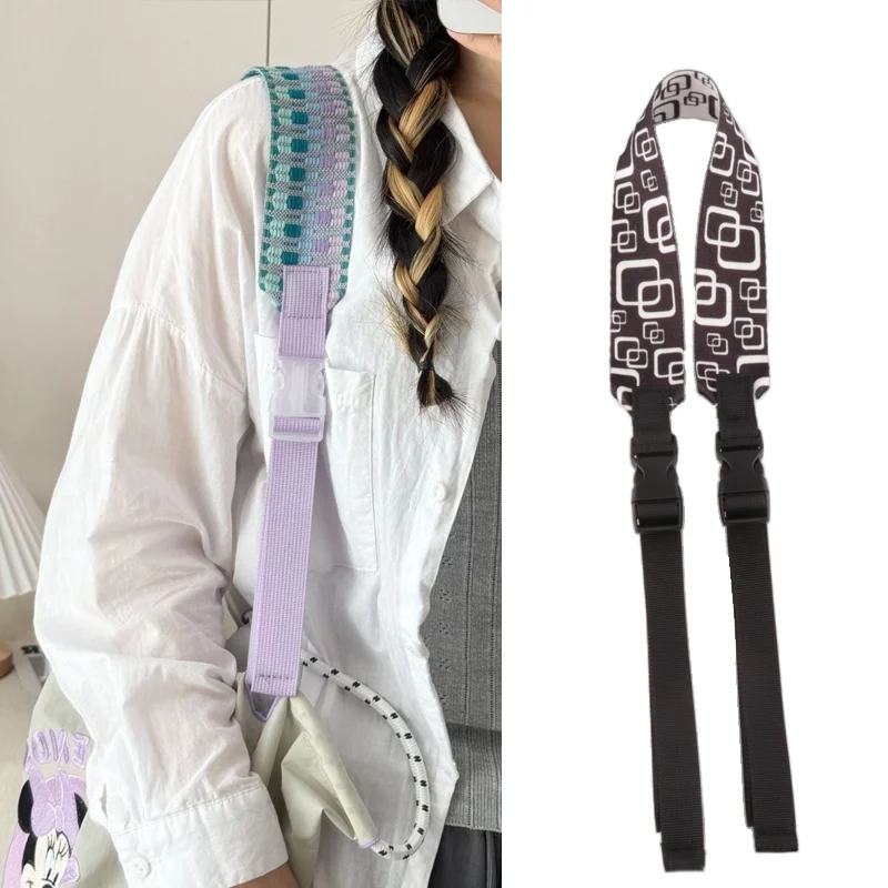 

Adjustable Bag Strap Detachable Strap Colorful 38mm Shoulder Bag Strap Embroidery Extension Strap For Crossbody Bags Accessories