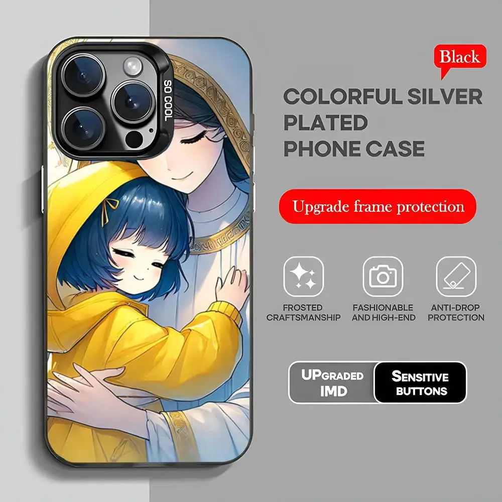 Anime Mascot Of The Catholic Church Luce Phone Case Iphone 16 Pro Max Case Case For IPhone 16 15 Pro XR XS 7 8 Plus SE2024 Shock