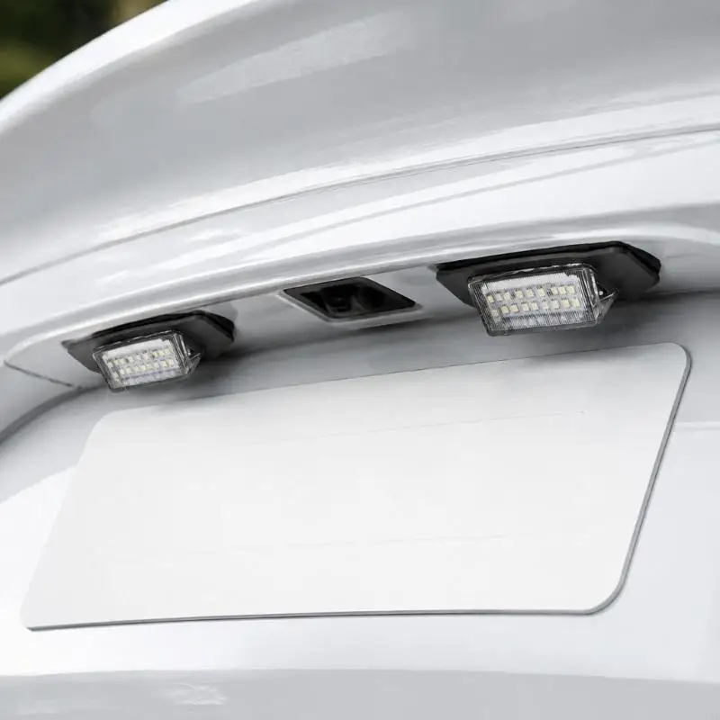 Rear Plate Light Repair Pair with Integrated LED Housing and Socket