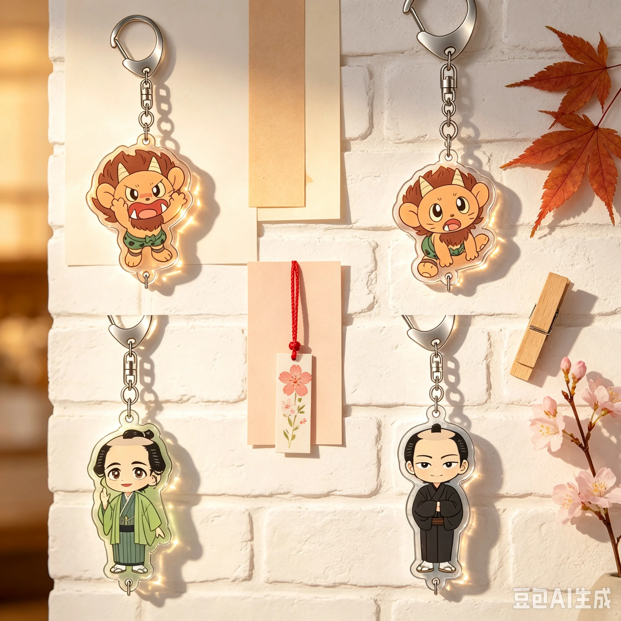 Classic As A Gift For Fans High Pixel 6cm Anime Bag Acrylic KeyRing Anime Shabake Cell Phone Pendant Exquisite Product Keychain