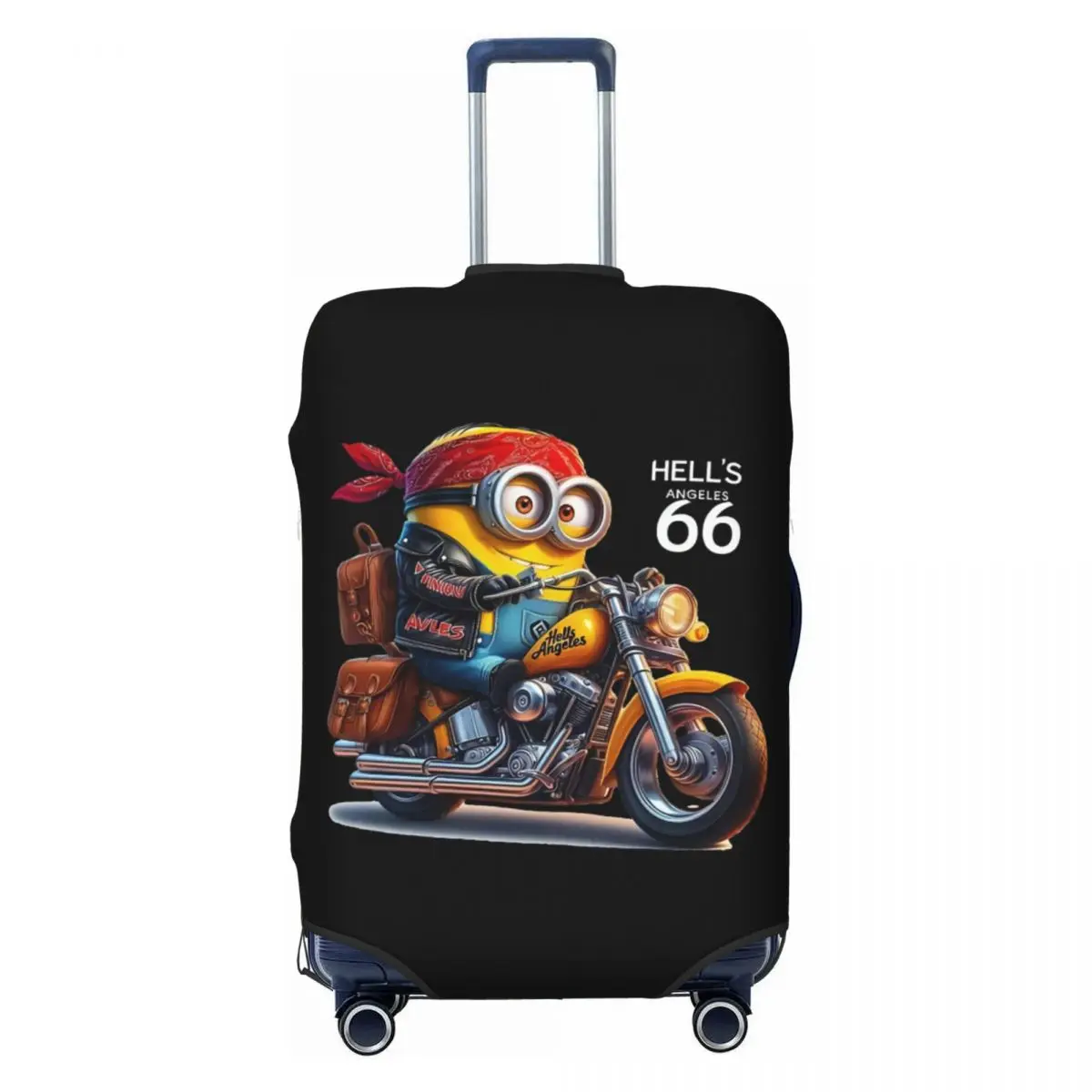 

Custom M-Minions Motorcycle Suitcase Cover Washable Luggage Covers Protector for 18-32 inch