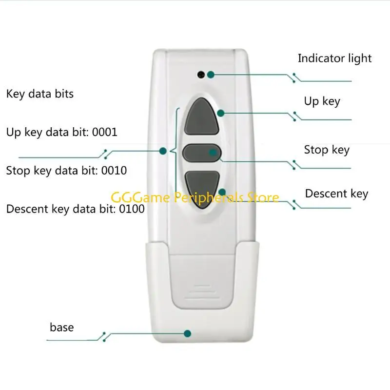 

U55B Electric Rolling Shutter 433/315 MHz Remote Control for Convenient Management