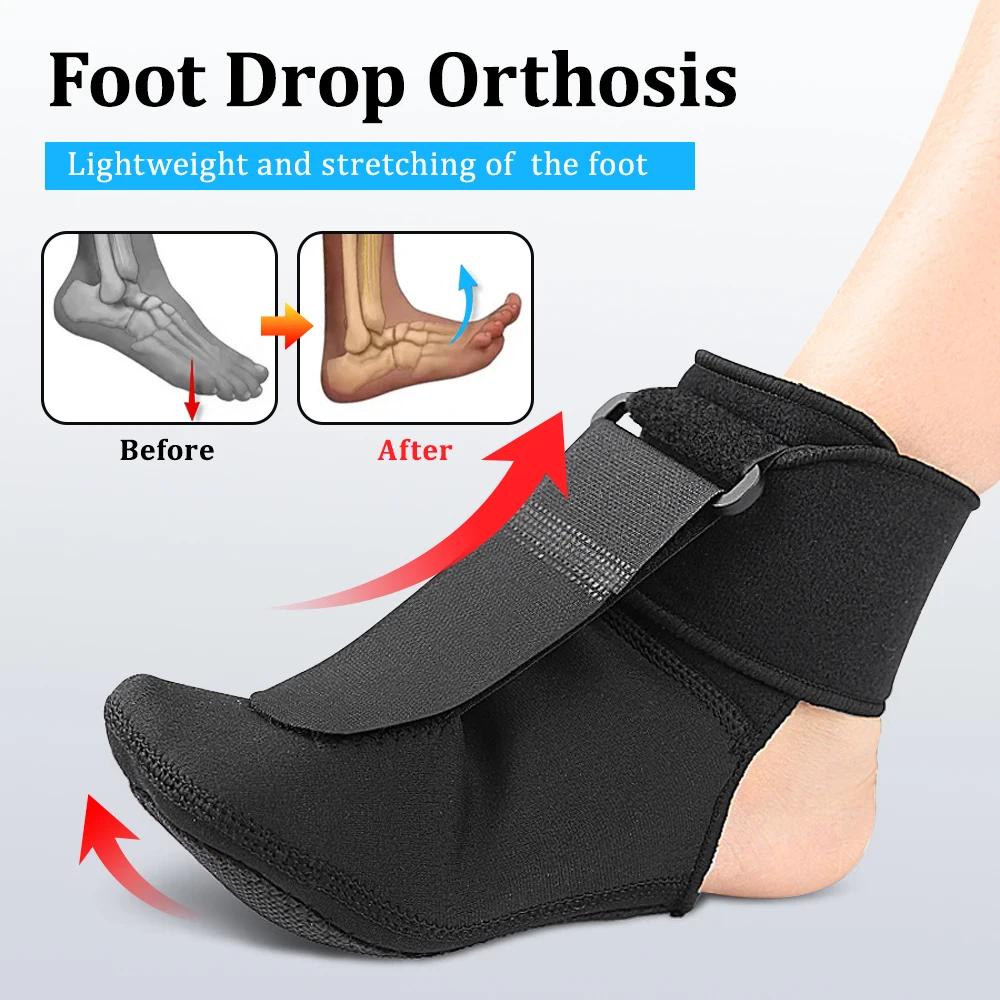 Foot Drop Orthotic Brace Adjustable Plantar Fasciitis Foot Drop Orthosis Night Splint For Plantar Fasciitis Relief Ankle Support