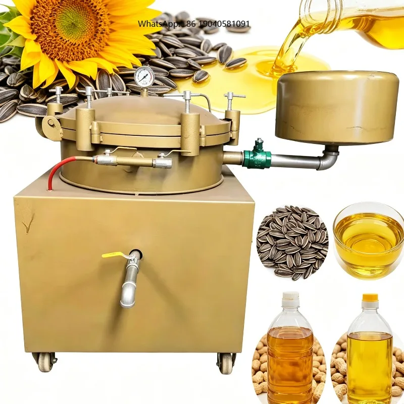 Air Pressure Oil Filter Machine Automatic Filtration Cocoa Butter Peanut Sunflower Oil Purifier Edible Oil Processing Equipment