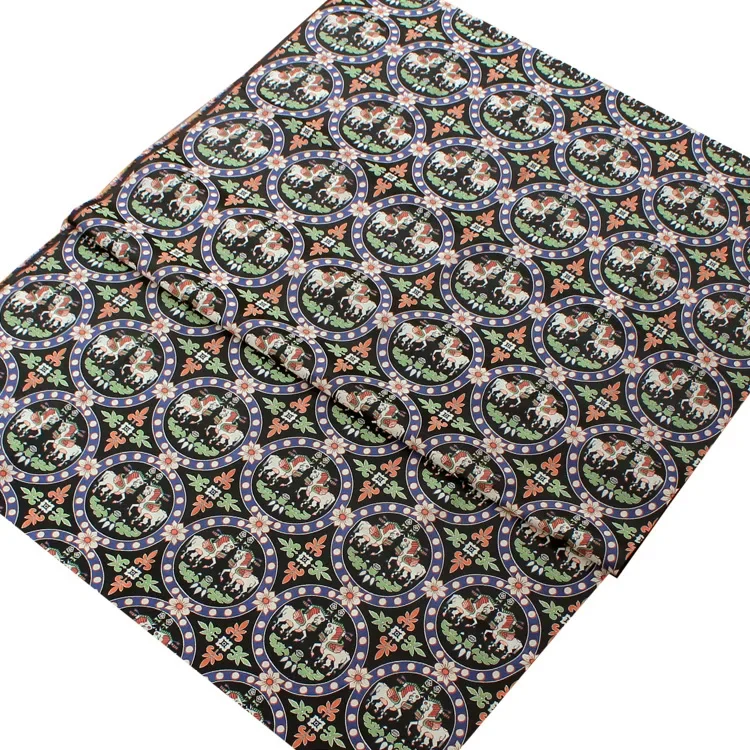 Shu Jin Fabric Brocade Cloth Beading Horse Pattern Recovery Clothing Fashion F Hanfu Fabric Customization