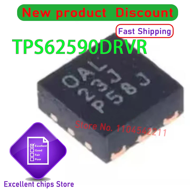 Original TPS62590DRVR TPS62590DRVT TPS62590 10PCS/LOT  SON 100% New and Genuine in Stock