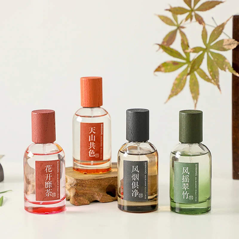 

SHIMANG Eau de Parfum for Women Men Long Lasting Floral Green Tea Bamboo Woody Perfume Spray 4 Scents Travel Gift